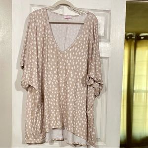 Over-Sized Taupe Tee